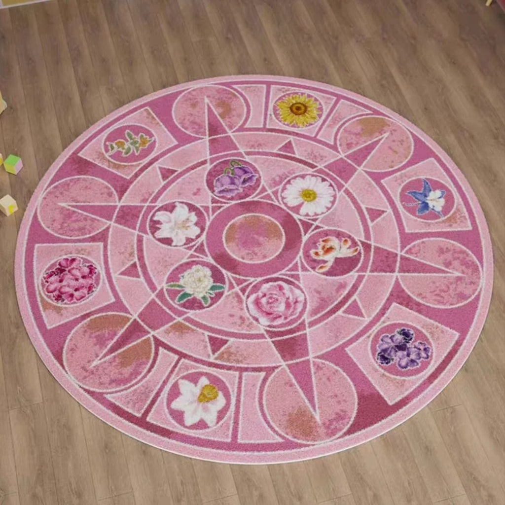12 Dancing Princesses Flowers Carpet Area Rug 48 inches to 64 inches