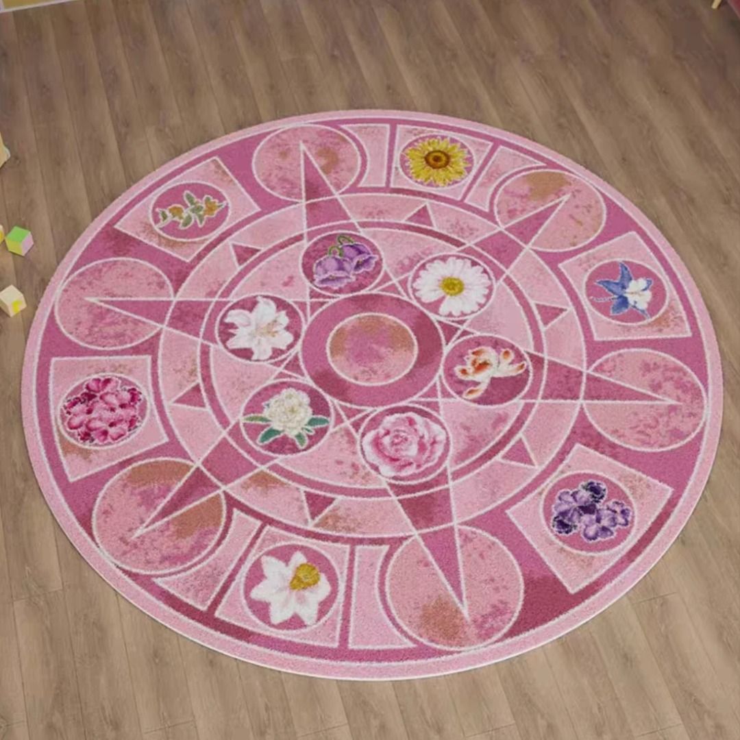 12 Dancing Princesses Carpet Flowers Area Rug 24 inches to 32 inches